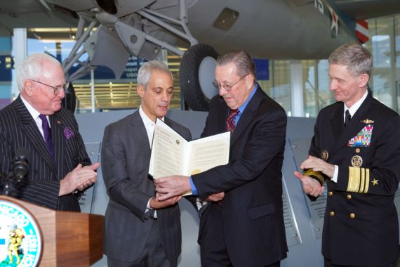 Chicago Remembers WWII Navy Flying Ace
