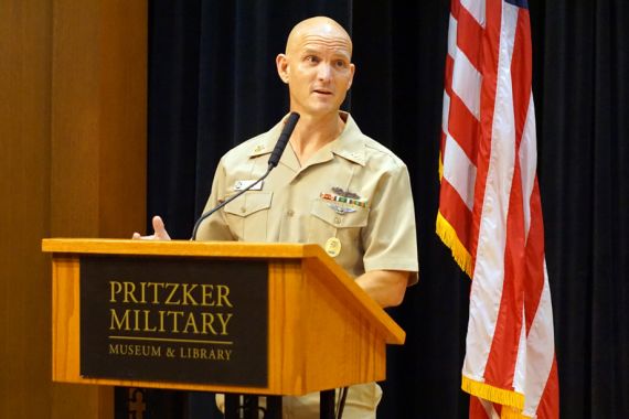 Fleet Master Chief Visits with Chicago’s Newest Chief Petty Officers and Navy Junior ROTC Cadets
